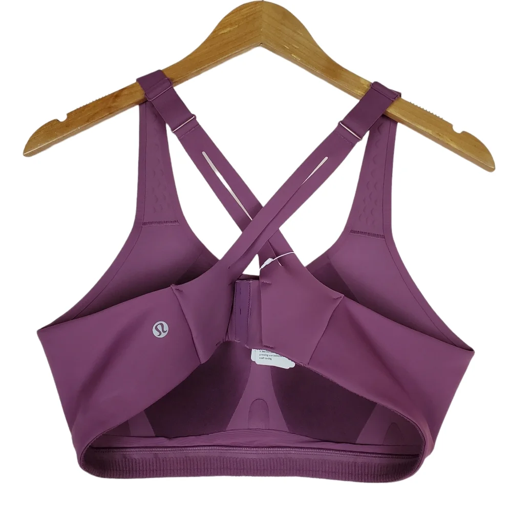 SOLD Lululemon Air Support Bra Womens Size 38C Vintage Plum High Impact Running - Picture 4 of 11